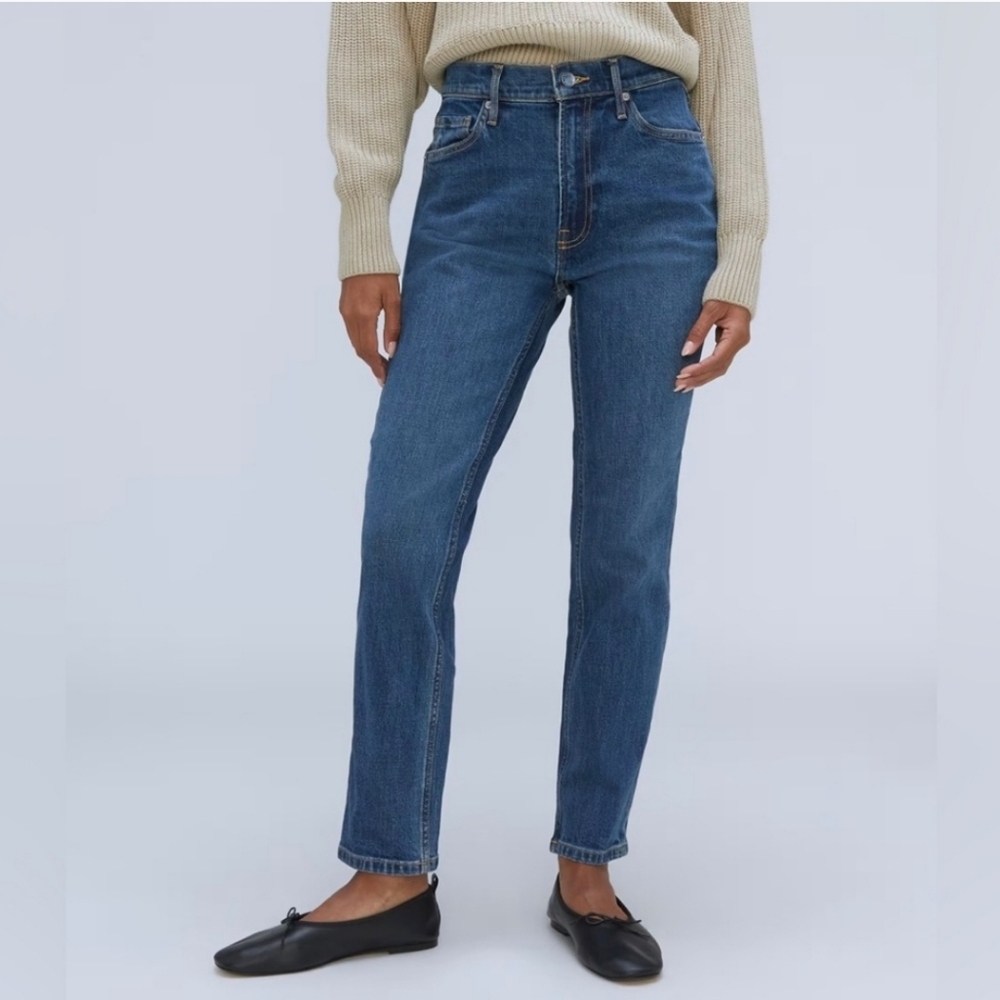 Everlane The Cheeky Jean Medium Blue Wash Size 24 Regular